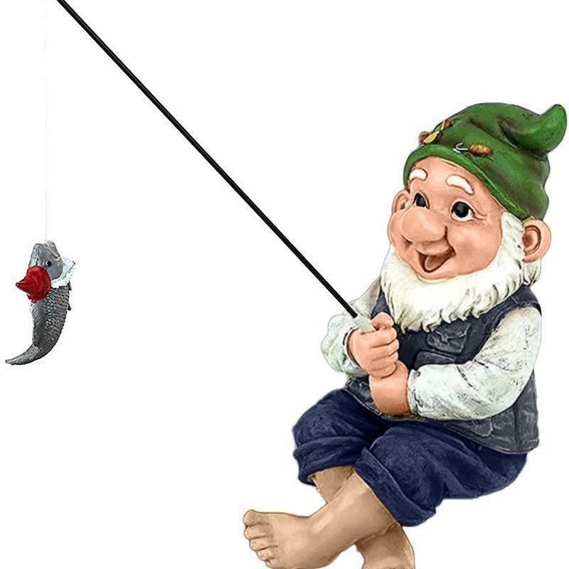 Fishing Old Man With Beard Dwarf Garden Decoration Resin Garden Ornaments Design Decorations