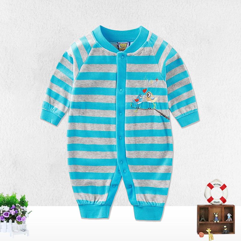 Newborn Girls Boys Infant Clothing Velvet Striped Button Winter Spring One Piece Kid Long Sleeve Kidswear Aapparel