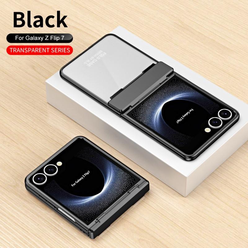 Transparent Electroplated Full-Body Protective Case Galaxy Z Flip 8 7 6 5 4 3 With Hinge Coverage