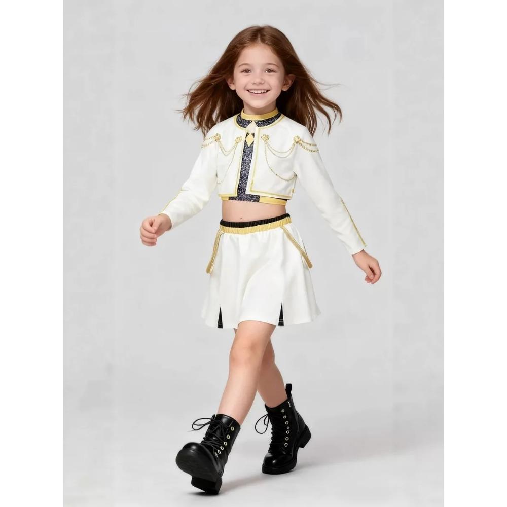 In Stock  Rumi Cosplay Coat Vest Shorts Costume Set Zoey Mira Dress Up Child Halloween Carniva Suit