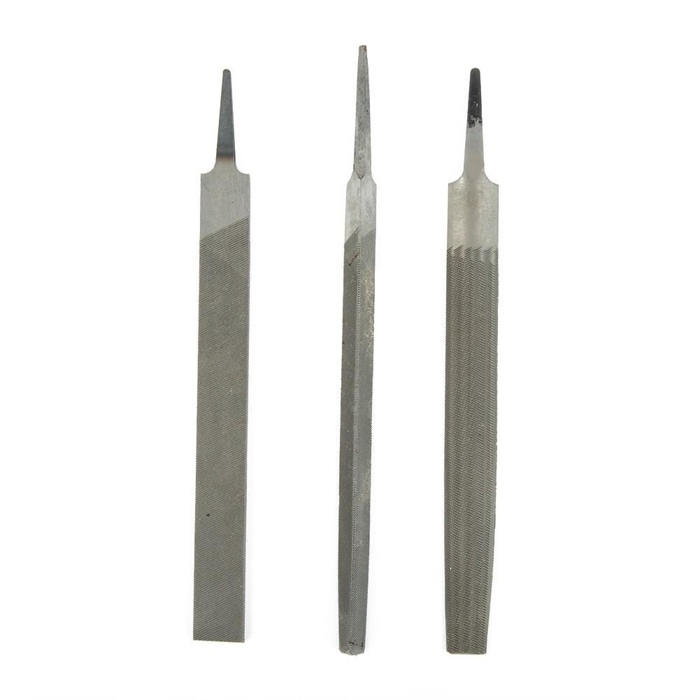6Inch150mm Steel Files Without Handle Round Half-Round Triangular Square Flat./