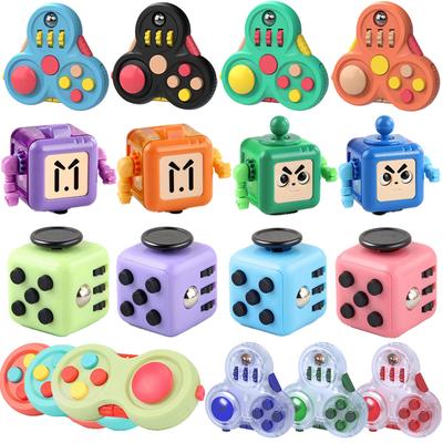 Toys Cube Spinner EDC Fidget Sensory TDAH Decompression Game Stress Relief ADHD Autism Anxiety Fingertip Desk Toy for Adult Kids