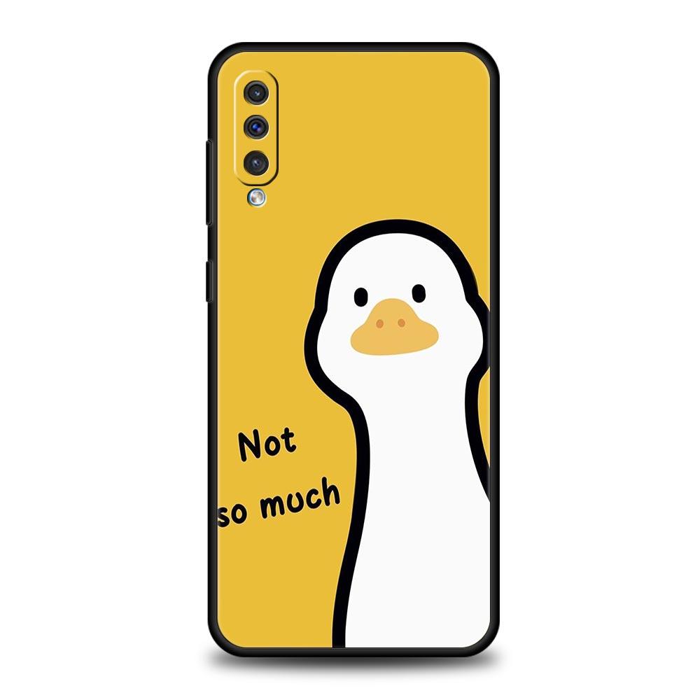 Süße Cartoon-Ente Handyhülle Für Samsung A54 A52 A24 A14 A50 A70 A10 A30 A40 A20S A20E A06 A12 A22 A34 A42 A32 5G A04s A16 Abdeckung