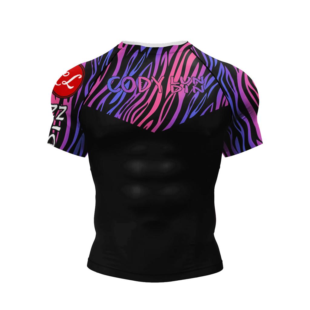 2026 CODY LUNDIN T-shirt de Sport Grappling pour Homme Sublimation Rash Guard BJJ Compression Rashguard Jiu Jitsu No Gi pour MMA Enfants