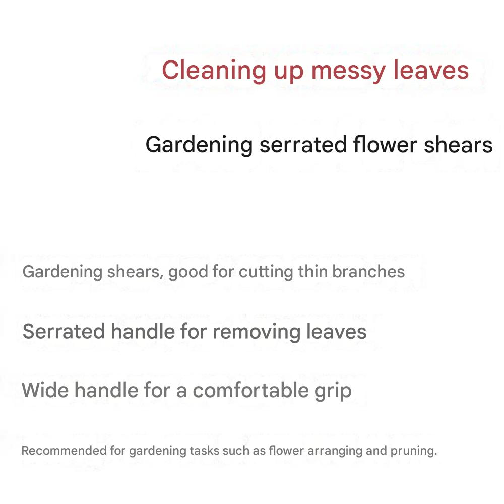 Gartenarbeit Gezahnte Blume Edelstahl Schere