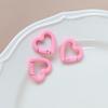 Macaron Color Heart Ring Keychain Clasp for DIY Jewelry, Bracelets, and Phone Chains