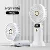 2023 Portable USB Handheld Fan with Foldable Digital Display & Aromatherapy, Rechargeable, Custom Logo Available