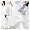 MJ STYLE Women's Colorblock Parachute Cargo Pants