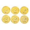 100Pcs/Bag Gold Fake Coins Shining Pirates Plastic Coin Party Currency Toy Game