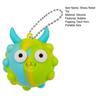 Bubble Popping Devil Horn Ball Stress Relief Push Bubble Ball Toy with Ball Chain Decompression Silicone Ball Fidget Toy