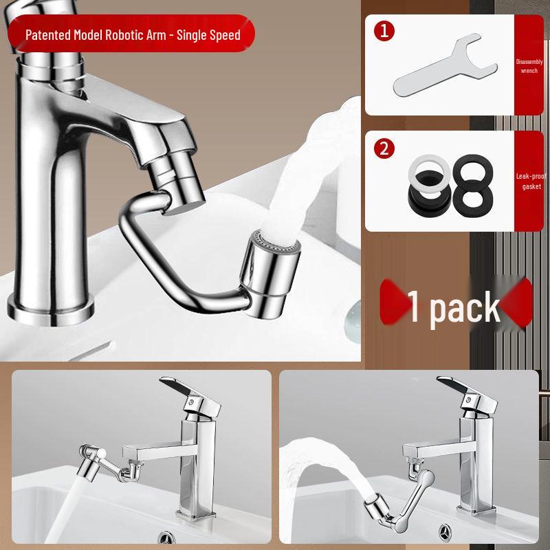 Universal Rotatable Faucet Extension Anti-Splash Aerator Connector
