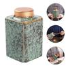 Jar With Lid Multi-Purpose Sealing Tea Canister Gift Giving Elegant and Beautiful Shape 1Set