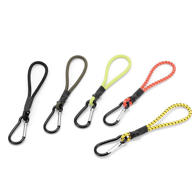 Portable High-Strength Elastic Rope with Multi-functional Camping Hook