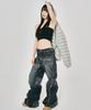 SCHISM INDUCING Convertible Zip Up Jeans Blue