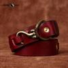 Thickened Vegetable Tanned Cowhide Belt Men's Genuine Leather Copper Hook Retro Personality Trendy Trouser Belt