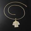 Hip-Hop Style Men's Alloy Pendant Necklace with Rhinestone 7 Jersey Design (2019 Edition)