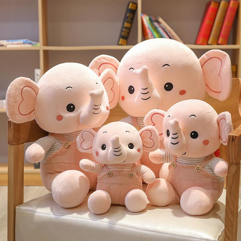 23cm-55cm Kawaii Elephant Plush Animal Toys Kids Soft Stuffed Elephant Doll Baby Appease Toys Home Decor Children Birthday Gifts