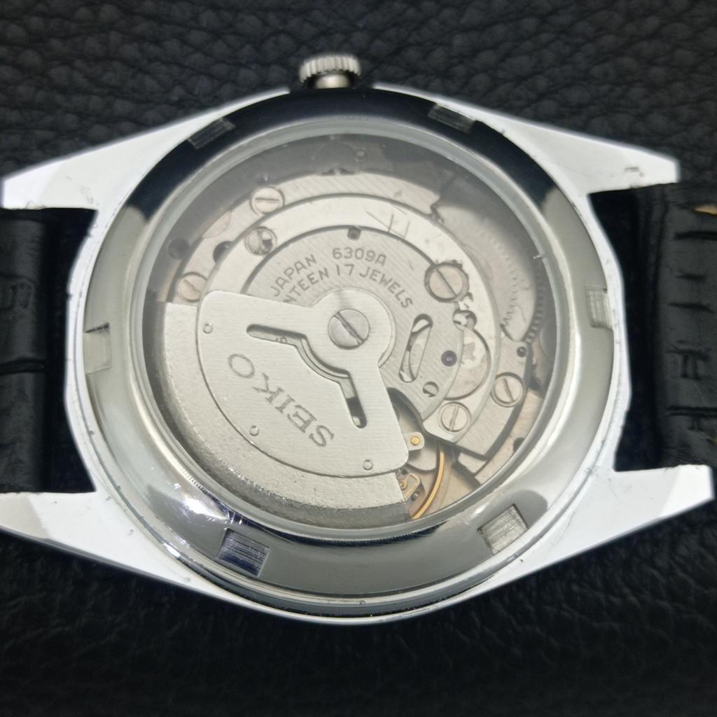 REFURBISHED SEIKO 5 AUTOMATIC 6309A VINTAGE JAPAN MENS BLUE DIAL WATCH a442924-1