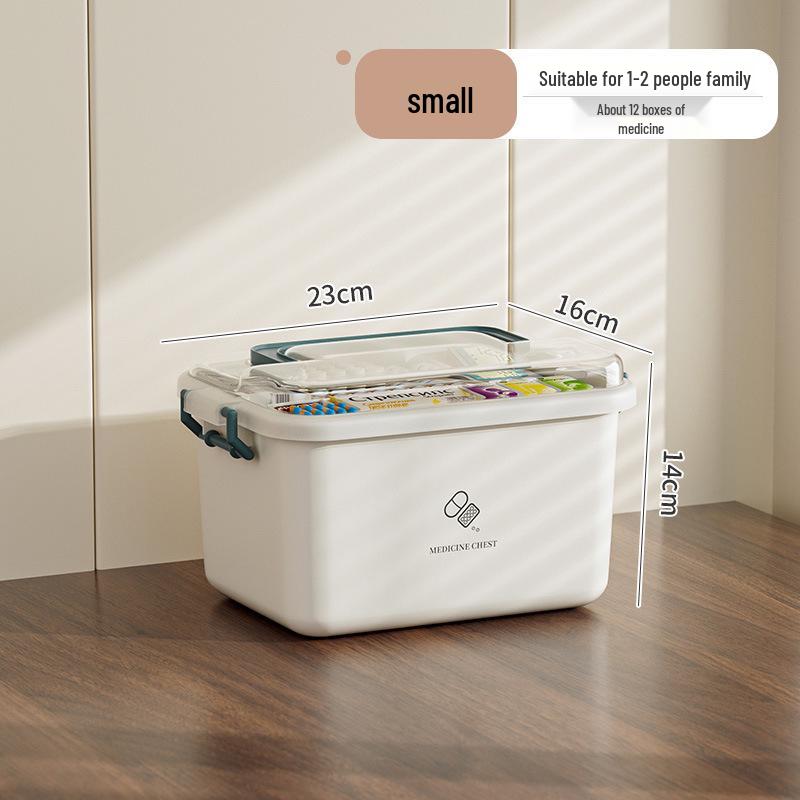Extra Large Multi-Layer Medicine Storage Box for Family and Kids' First Aid