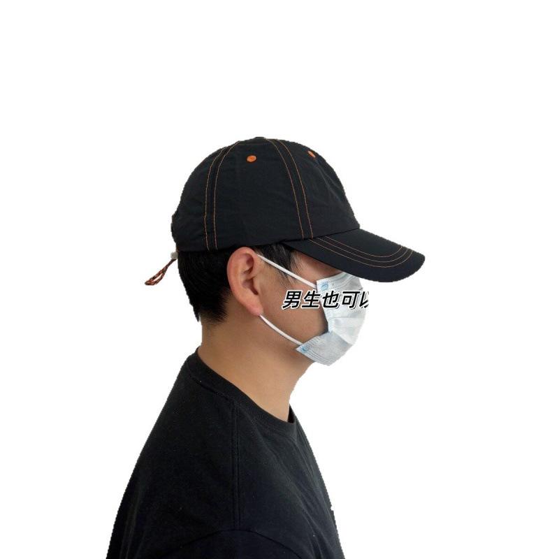 Quiet Blue High Quality Light And Quick-Drying Baseball Cap Women'S Spring And Summer Sunshade Drawstring Adjustable Sunscreen Breathable Cap