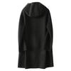 Winter Double Sided Woolen Coat Women Solid Color Hooded Overcoat Loose Large