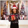 Christmas Party Backdrop Christmas Tree Gifts Backdrop Home Decoration New Year Photo Photography Background Shooting Props