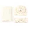 Soft Fabric Infant Swaddle Blanket Solid Color Baby Receiving Blanket  Home Swaddling
