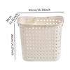 Multifunctional PP Laundry Basket Hollow Design Portable Hamper with Handles and Socks Bin for Home Laundry Storage