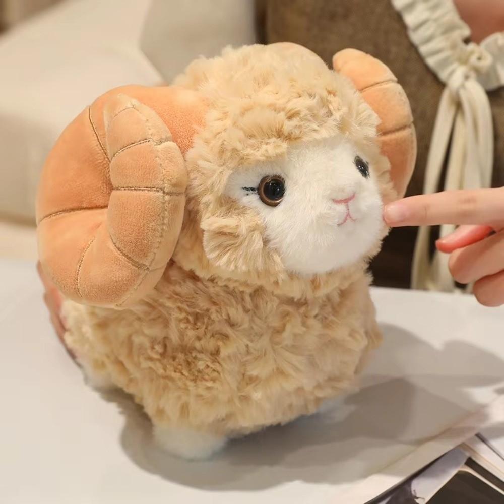 Warm Cozy Simulation Sheep Plush Toy Hugging Appease Fluffy Sheep Plush Doll For Kids