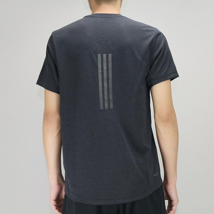Adidas Running Sports Short Sleeve T-Shirt Men Tops Black EI6390