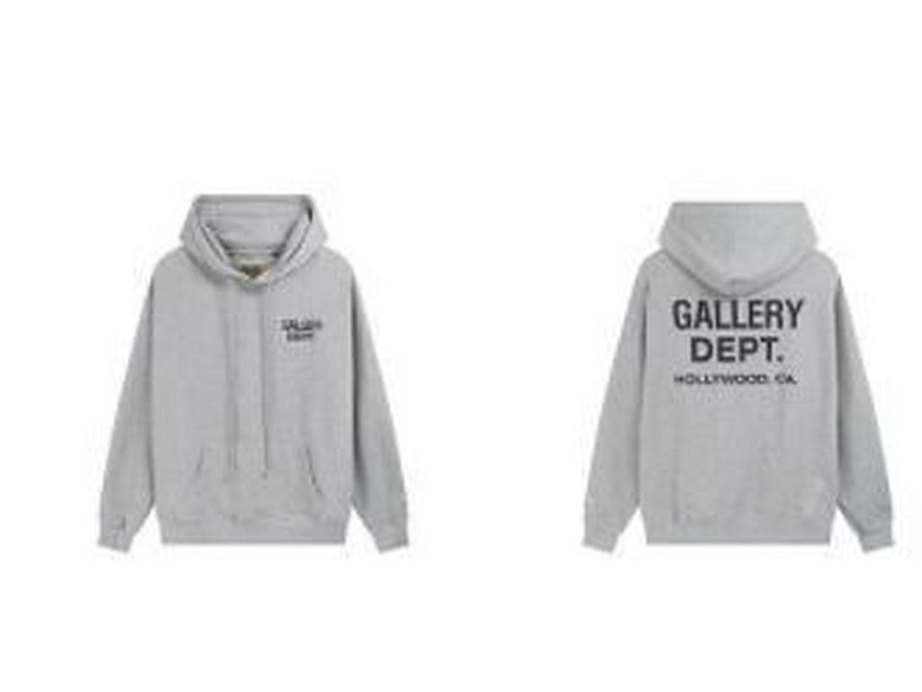 GALLERY DEPT TIDE Unisex Modny Klasyczny Bawełniany Bluza z Kapturem Frotte