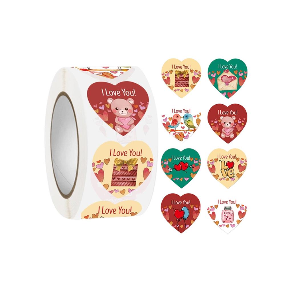 500pcs Heart Stickers , Cute Heart Stickers For Scrapbooking, Party Deco, Journal Planner