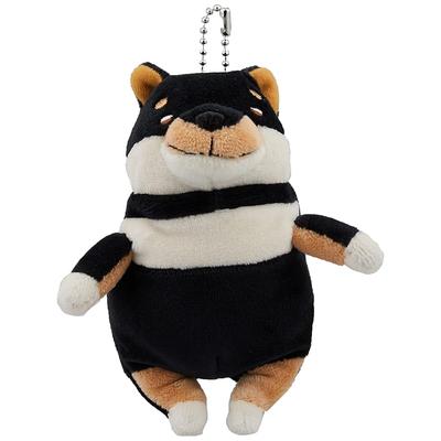 Shinada Global Mochi Series Mochi Dog Black Shiba Inu (mini) 7 X 5 X 14cm Plush Dog Animal MOIN-0088B