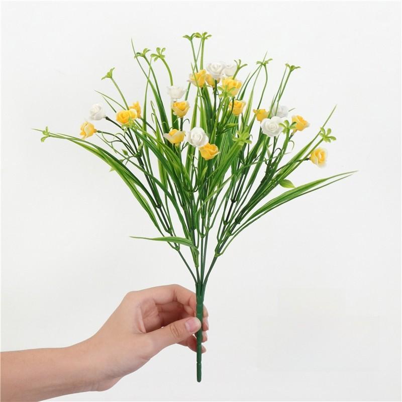 Plastic Fake Floral With Eucalyptus And Chrysanthemum For Party Decorations