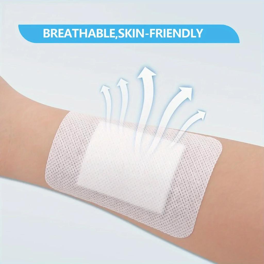 100/50pcs Wound Dressings, Breathable Edge Gauze Pads, Latex Free Bandages, Self-adhesive Wound Dressings Health Care