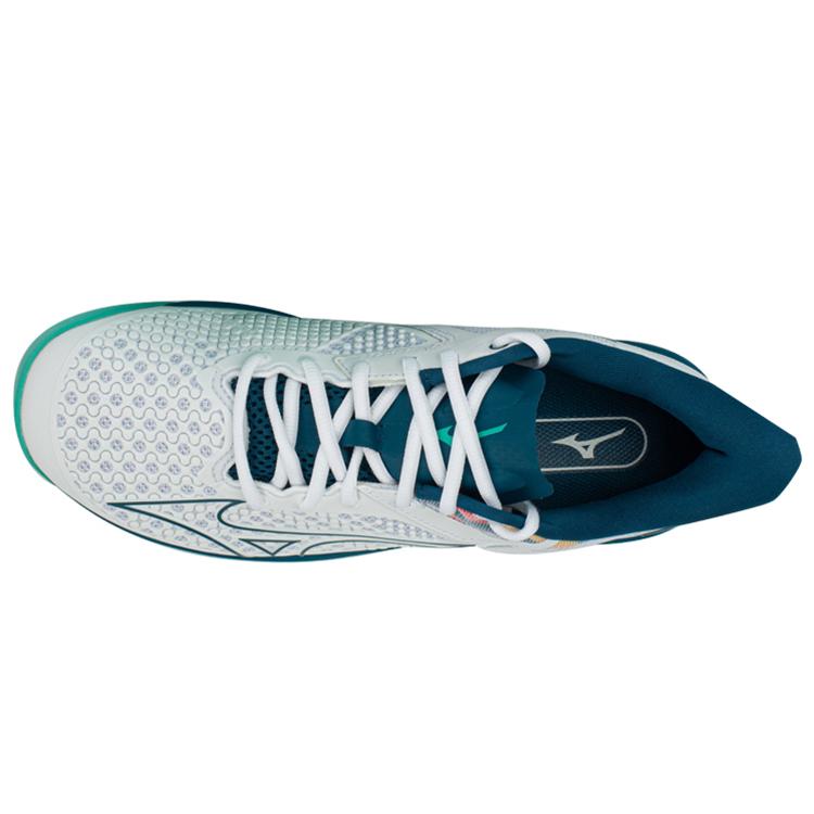Mizuno Wave Exceed Tour 5 Abrasion Resistant Abrasion Resistant Low Top Training Shoes Unisex White Blue 61GA227030