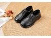 Women's Cowhide Flat Dancing Shoes - Round Toe, Low Heel, Breathable, Versatile, Casual, Comfortable.