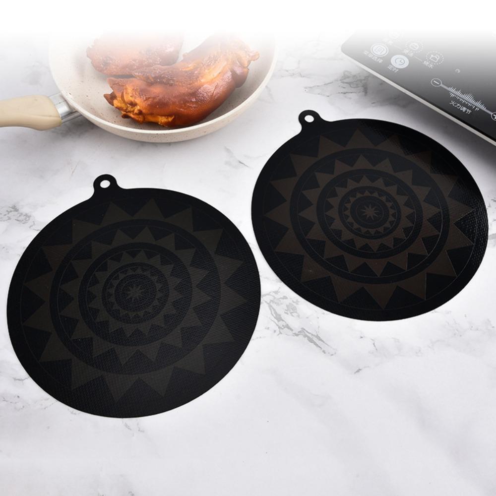 2pcs Thermal Sensor Color Change Induction Cooktop Mat Cooktop Scratch Protector  Dining Table