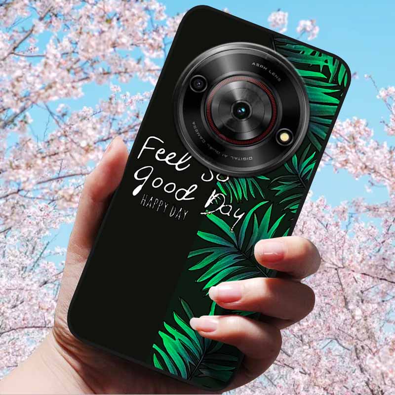 For ZTE Blade A75 5G 6.6" Cases 3D Relief Flower Soft Silicone Luxury Cover for ZTE Blade A75 5G 3D Phone Cases ZTE Blade Z2357N