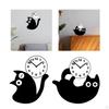Acrylic Cat Design Silent Hanging Wall Clock Decorative Pendulum Ornament Suitable for Bedroom