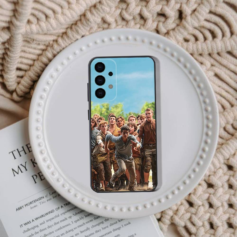 The M-Maze R-Runner Phone Case For Samsung Galaxy A73,30,32,72,51,53,52,71,22,5G,Note,J7,8,9 Soft Black Cover