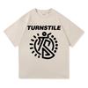 Drehkreuz Doppelter Regenbogen T-Shirt 2025 Album Nie Zufrieden Herren Reines Baumwoll-T-Shirt Harajuku Hochwertig Retro Lässiges T-Shirt