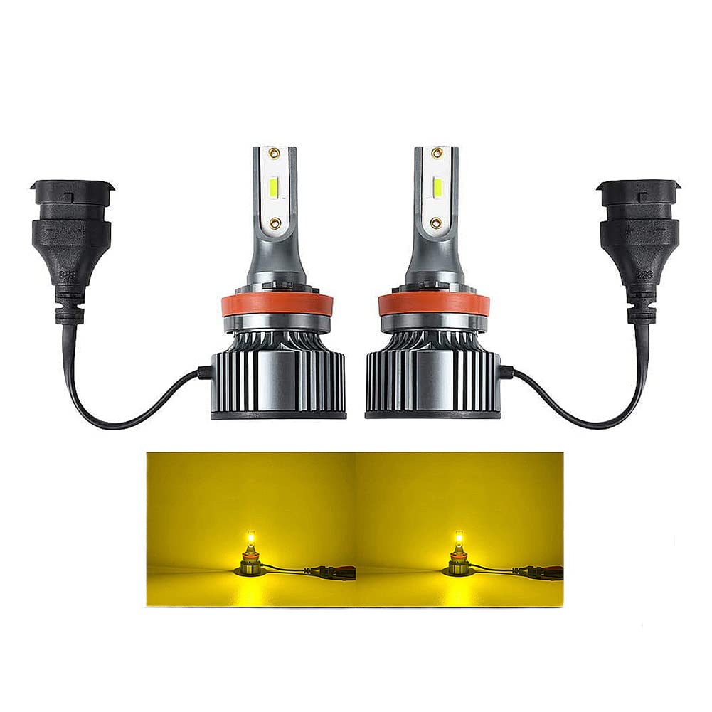

Futwod Fog Lamp H8 H11 H16 LED Yellow 3000K Fog LED Bulb LED Light H8 H11 H16(JP) жёлтый
