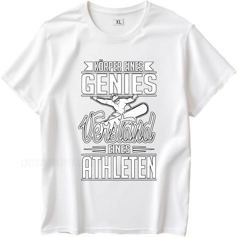 Graphic summer Teenagers t shirt Body of a genius mind of an athlete Short Sleeve Relaxed Fit O Neck tops cotton teeshirt
