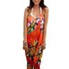Women Sun Protection Suspenders Swimsuit Dress Bikini Cover Up Backless Skirt Swimsuit