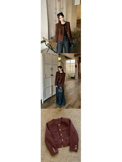 Chic Retro Sequin Long-Sleeve Jacket - Women's Autumn Fashion