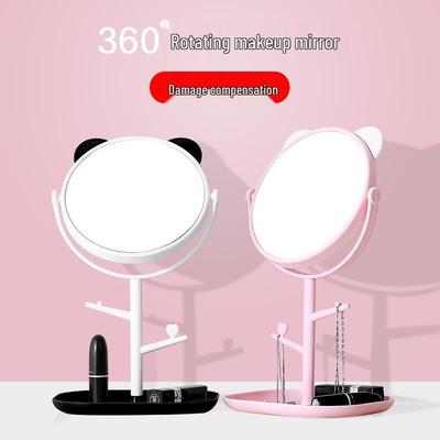 Cute Bear Rotatable Makeup Mirror - Desktop/Tabletop Dressing Mirror