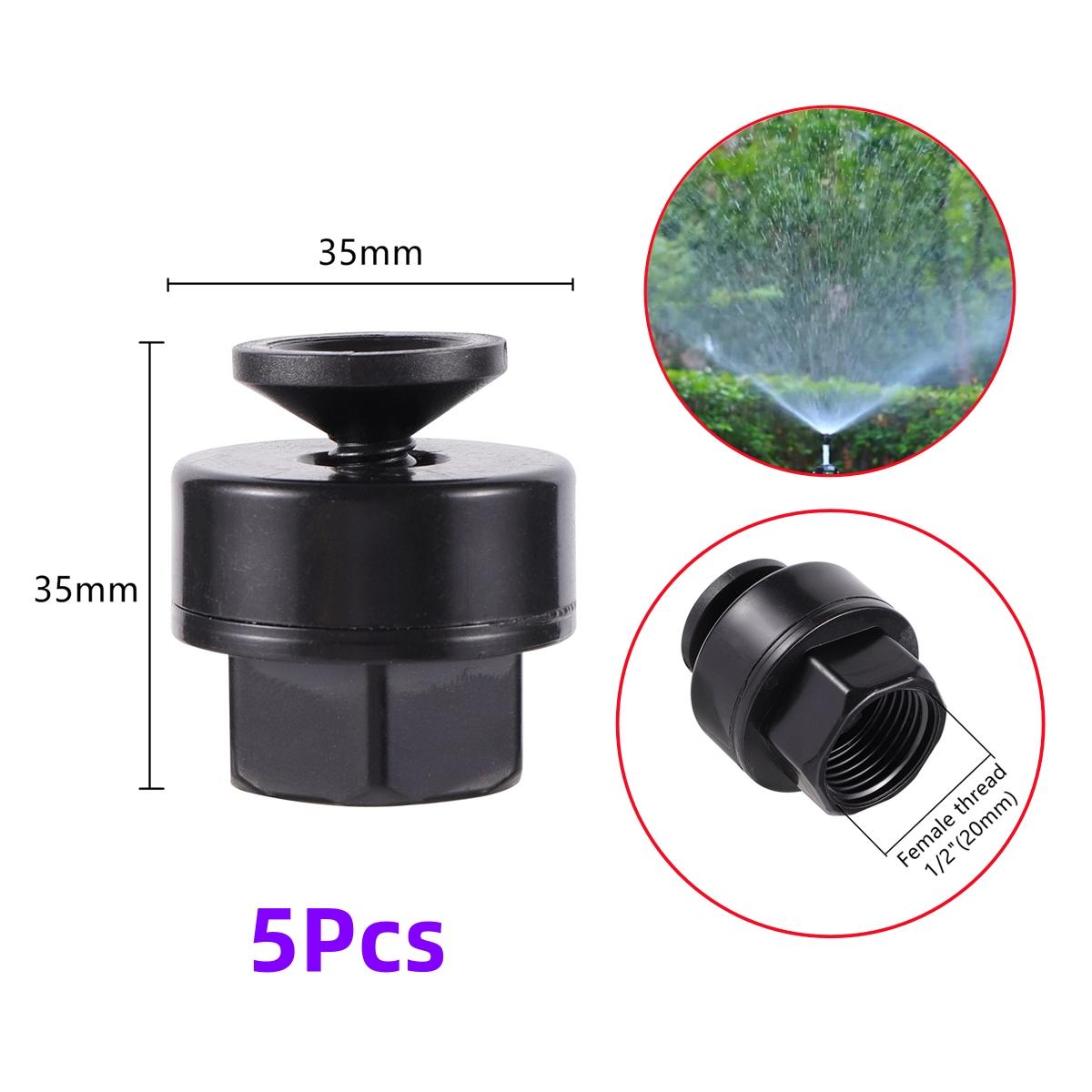 

360 Degree Rotating Sprinkler Head 1/2 3/4 Female Thread Interface Garden Lawn Irrigation Adjustable Refraction Nozzle 5/10Pcs