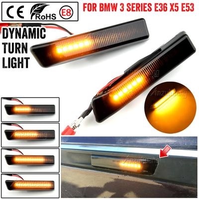 Turn Signal Light Side Marker Fender Sequential Lamp Blinker Fit for BMW 3 Series E36 Facelift Model 1996-1998