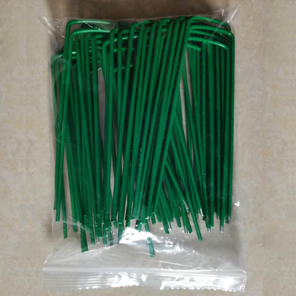 Galvanized Steel U-Shaped Ground Nails for Weed Barrier Fabric and Geotextile Fixing.